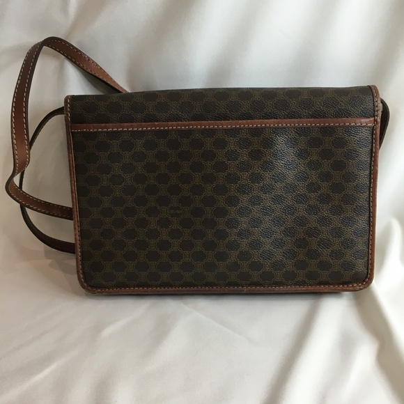 Celine Brown Macadam Crossbody Bag Sku#83996 - Picture 2 of 14